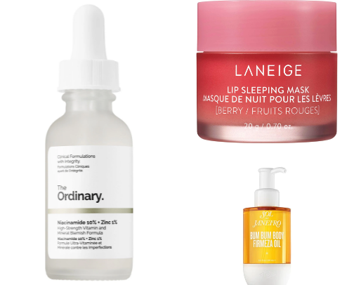 Taking care of you -  best skincare products cover photo collage