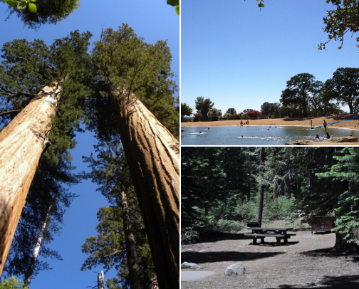 Camping spots cover photo collage