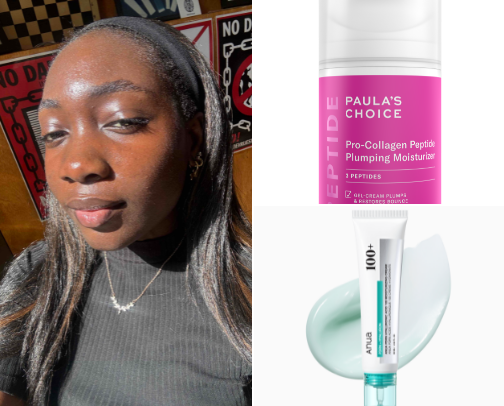 Glass skin ✨ 
skincare recommendations from a content creator 🤭💗 cover photo collage