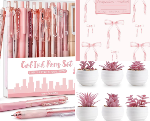 🎀 Pretty Desk & Office Finds cover photo collage
