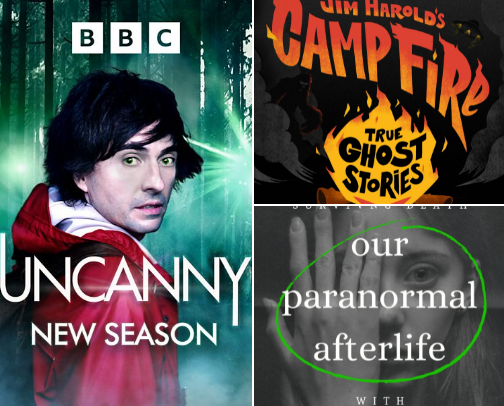 Fave podcasts! cover photo collage