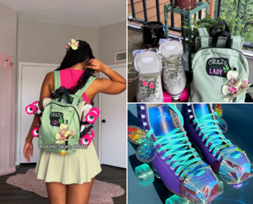 Essentials for the Skate Girlie 💜🛼 cover photo collage