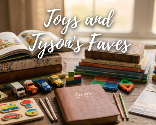 Toys and Tyson's Favorites cover photo collage