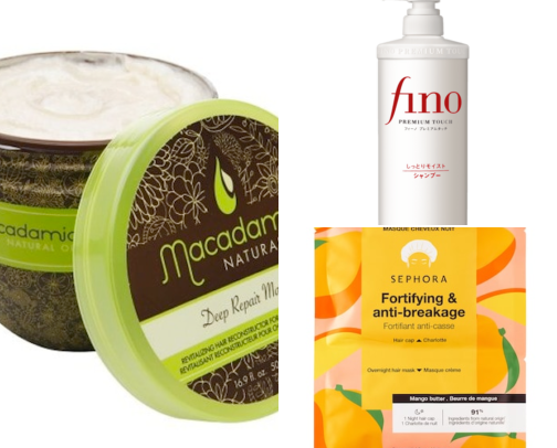 Hair mask cover photo collage