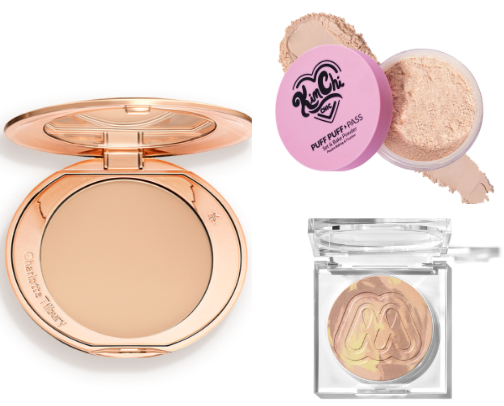 powders for the oily girls✨ cover photo collage
