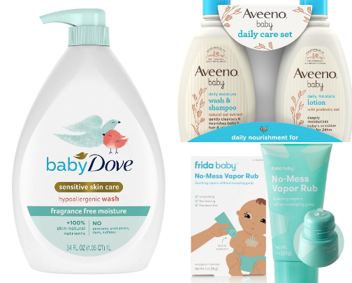 Baby Skincare (dermatologically tested, gentle, trusted) cover photo collage