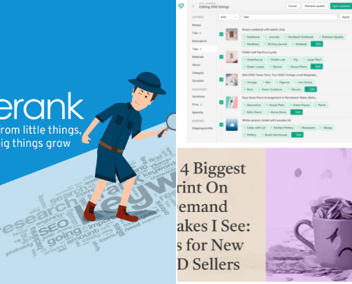 My Favorite Ecommerce Tools I Use for Selling on Etsy & Amazon cover photo collage