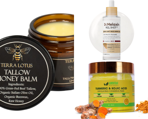 Skincare Products cover photo collage
