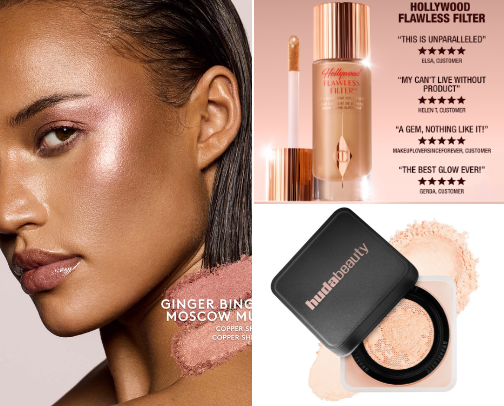 Products for perfect make up💄 cover photo collage