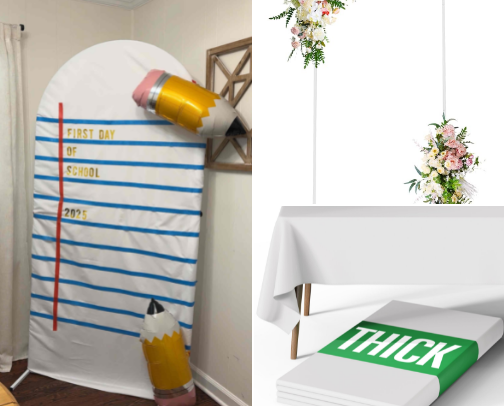 DIY Photo Backdrop for First Day of School cover photo collage