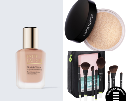 My beautiful makeup from Sephora 🫦🤍✨ cover photo collage