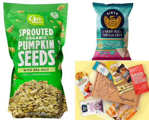 Vegan Snacks cover photo collage