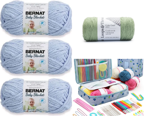 Crochet and Knitting cover photo collage