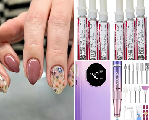 The BEST Press on Nails & Supplies cover photo collage