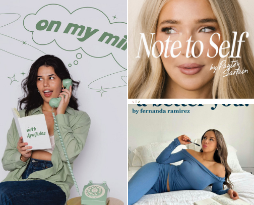 Best Podcasts for Walks | Self-Growth, Lifestyle & True Crime cover photo collage