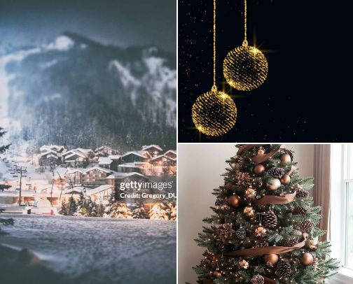 15 Aesthetic Christmas Wallpapers That Bring Instant Holiday Cheer cover photo collage