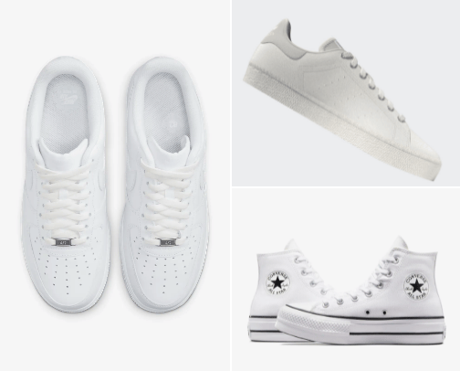 Top Trendy White Sneakers for Men cover photo collage