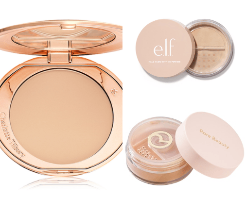 makeup items cover photo collage