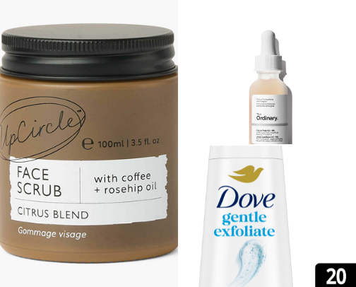 Best exfoliators-Dry skin cover photo collage