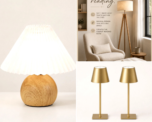 Lighting That Feels Like Art cover photo collage