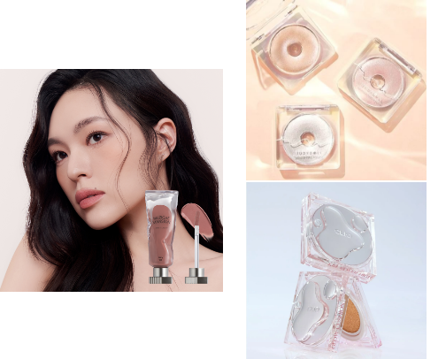 Trendy K-beauty&lt;3. Makeup with cool packagings cover photo collage