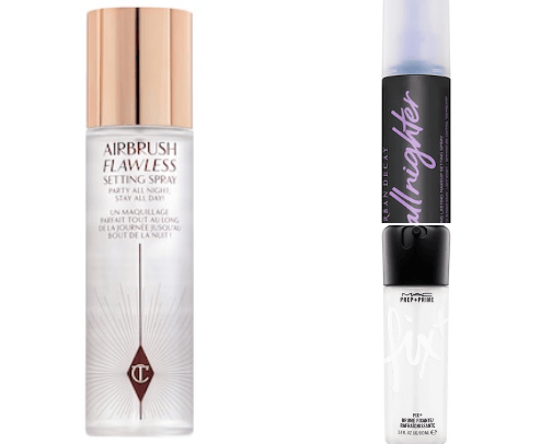 Best setting sprays🤍 cover photo collage