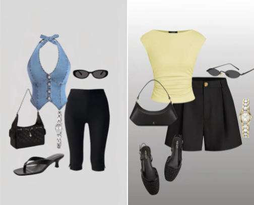 Summer outfits cover photo collage
