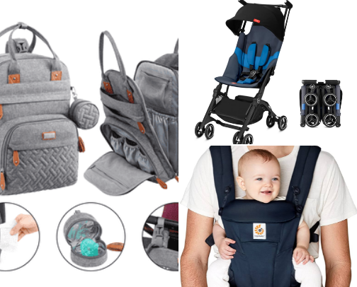 Here's a list of the 26 BEST products for Traveling with kids! cover photo collage