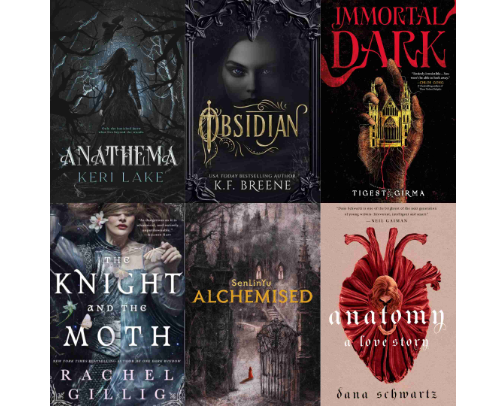 Dark Hearts & Deadly Tales: Spooky Season Book Recs cover photo collage