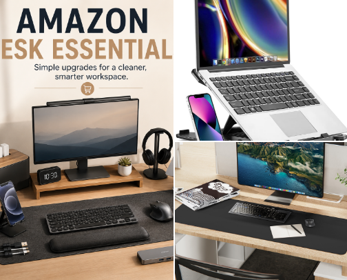 Best Amazon Desk Essentials for a Productive Workspace cover photo collage