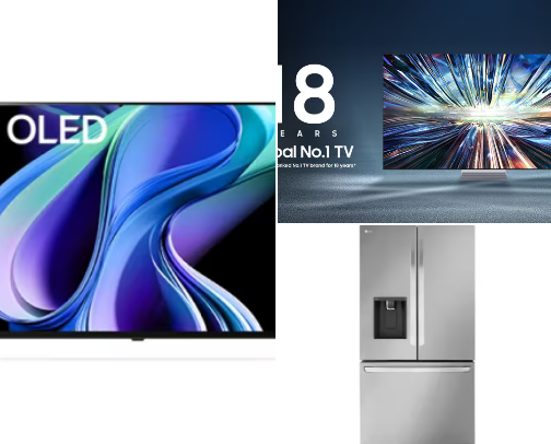 Electronic Appliances that are essential for our homes. cover photo collage