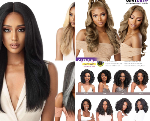 Slay Every Day: Stunning Wigs for Every Look. cover photo collage
