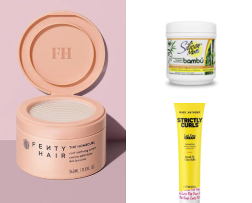 here’s my 3b/3c hair products i love & use! (between $10-$40) cover photo collage