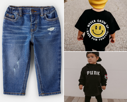 Baby Street wear outfit inspo cover photo collage