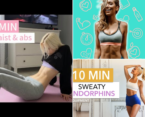 Don't have time for gym?These are absolutely the best home workouts 🩷 cover photo collage
