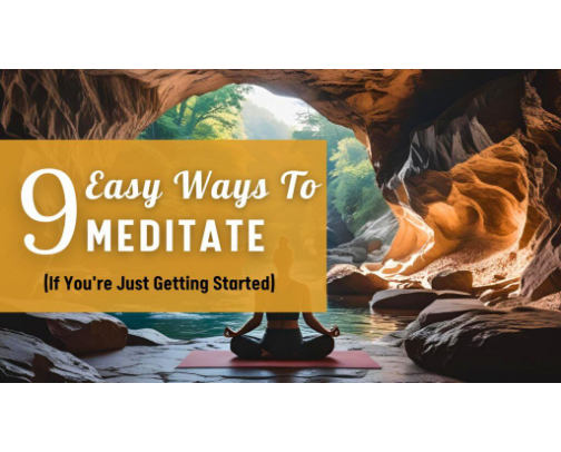 9 Easy Ways to Meditate for Beginners cover photo collage