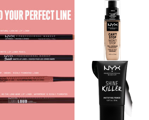 NYX Favorites and Essentials cover photo collage