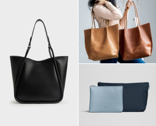 Elegant women's bag and hand bag cover photo collage