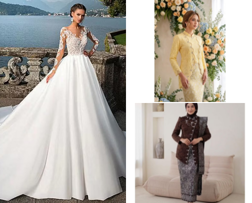 "Fav things at my wedding 💒" cover photo collage