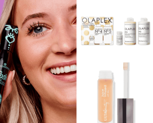 Makeup , face and hair care !🤩 cover photo collage