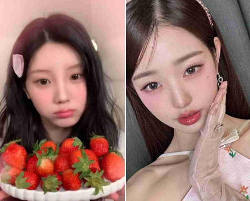 Make-up for 🍓strawberry make-up look🍓 cover photo collage
