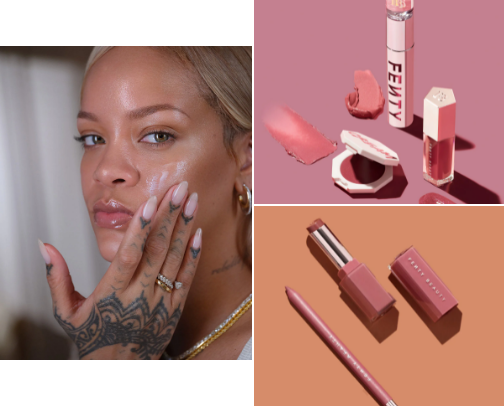 Fenty beauty cover photo collage