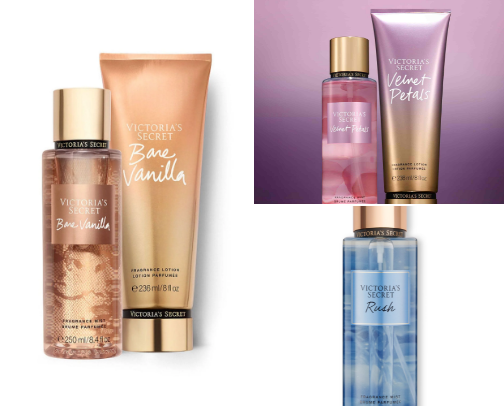 Victoria’s Secret must have body mists cover photo collage