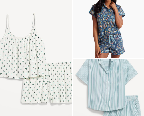 all things pajamas🤍 cover photo collage