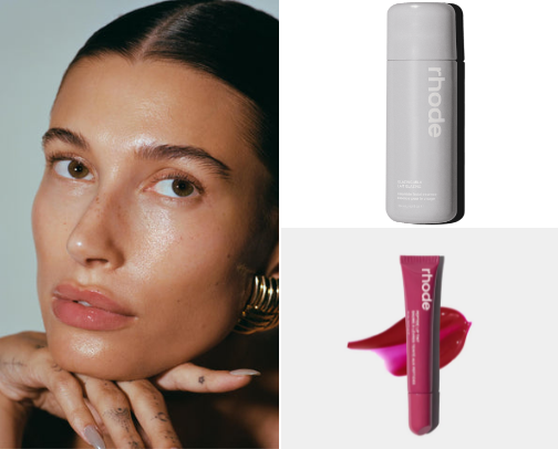All RHODES lead here!! 💋💄 My favorite Rhode Beauty products... cover photo collage