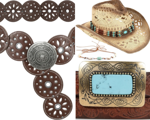 How to Accessorize Western Style: Best Cowgirl Hats, Belts & Boho Bags cover photo collage