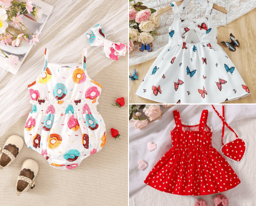 Baby Girl Outfits🥰 cover photo collage