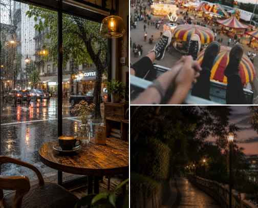 Romance Tropes Date Night Guide: Find Your Perfect Love Story Vibe cover photo collage