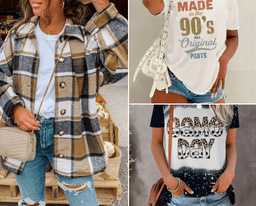 Cute, Comfy, Cheap Mom Clothes cover photo collage