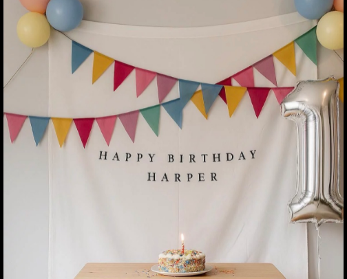 first birthday best birthday 🫶 cover photo collage